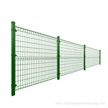 RAL 6005 green pvc coated wire mesh fence